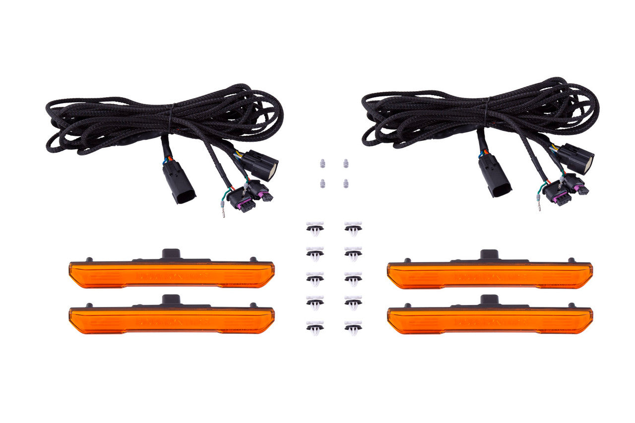 Diode Dynamics LED Sequential Sidemarkers for 20-21 Sierra 2500-3500 HD Amber Set - Apollo Off-Road