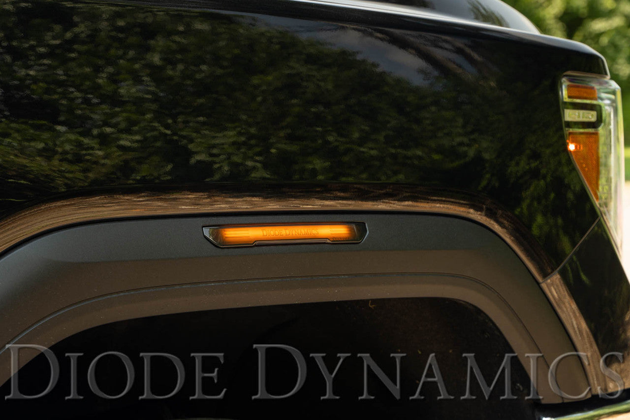 Diode Dynamics LED Sequential Sidemarkers for 20-21 Sierra 2500-3500 HD Amber Set - Apollo Off-Road