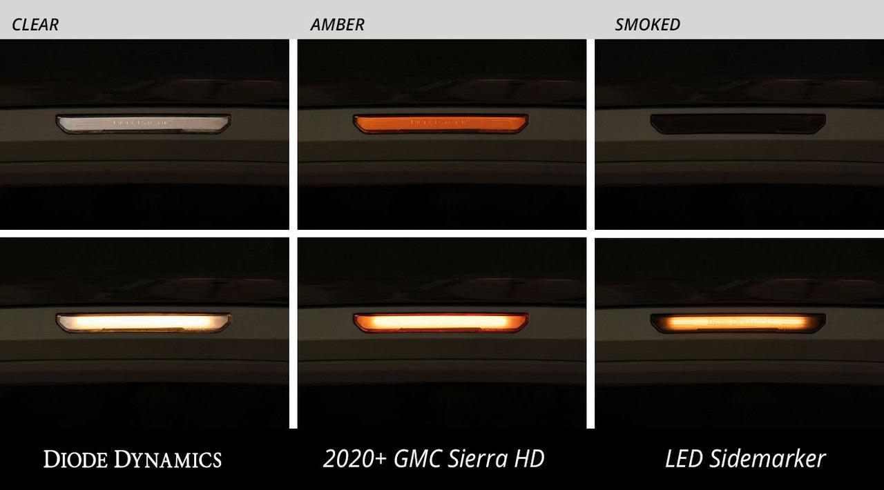 Diode Dynamics LED Sidemarkers for 20-21 Sierra 2500-3500 HD Smoked Set - Apollo Off-Road