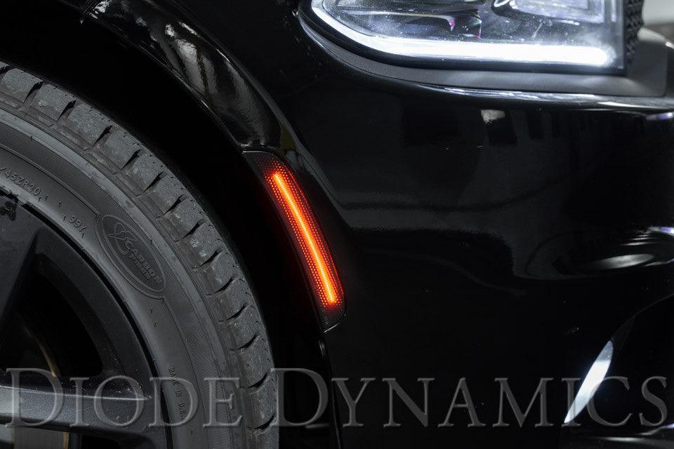 Diode Dynamics LED Sidemarkers for 2015-2021 Dodge Charger, Smoked (set) - Apollo Off-Road