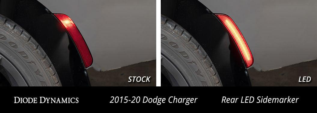 Diode Dynamics LED Sidemarkers for 2015-2021 Dodge Charger, Smoked (set) - Apollo Off-Road