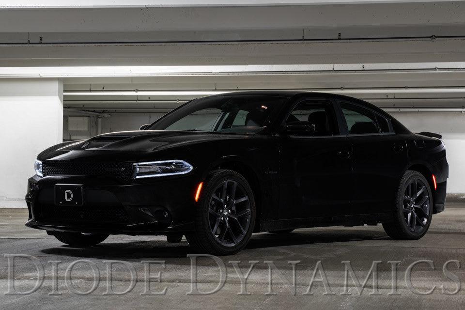 Diode Dynamics LED Sidemarkers for 2015-2021 Dodge Charger, Smoked (set) - Apollo Off-Road