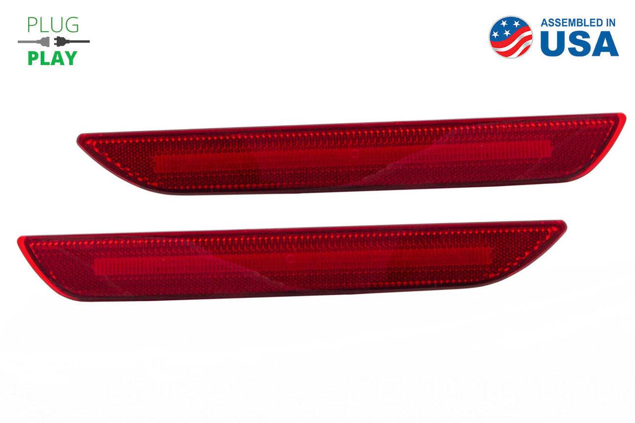 Diode Dynamics LED Sidemarkers for 2015-2021 EU-AU Ford Mustang, Red (Pair) - Apollo Off-Road
