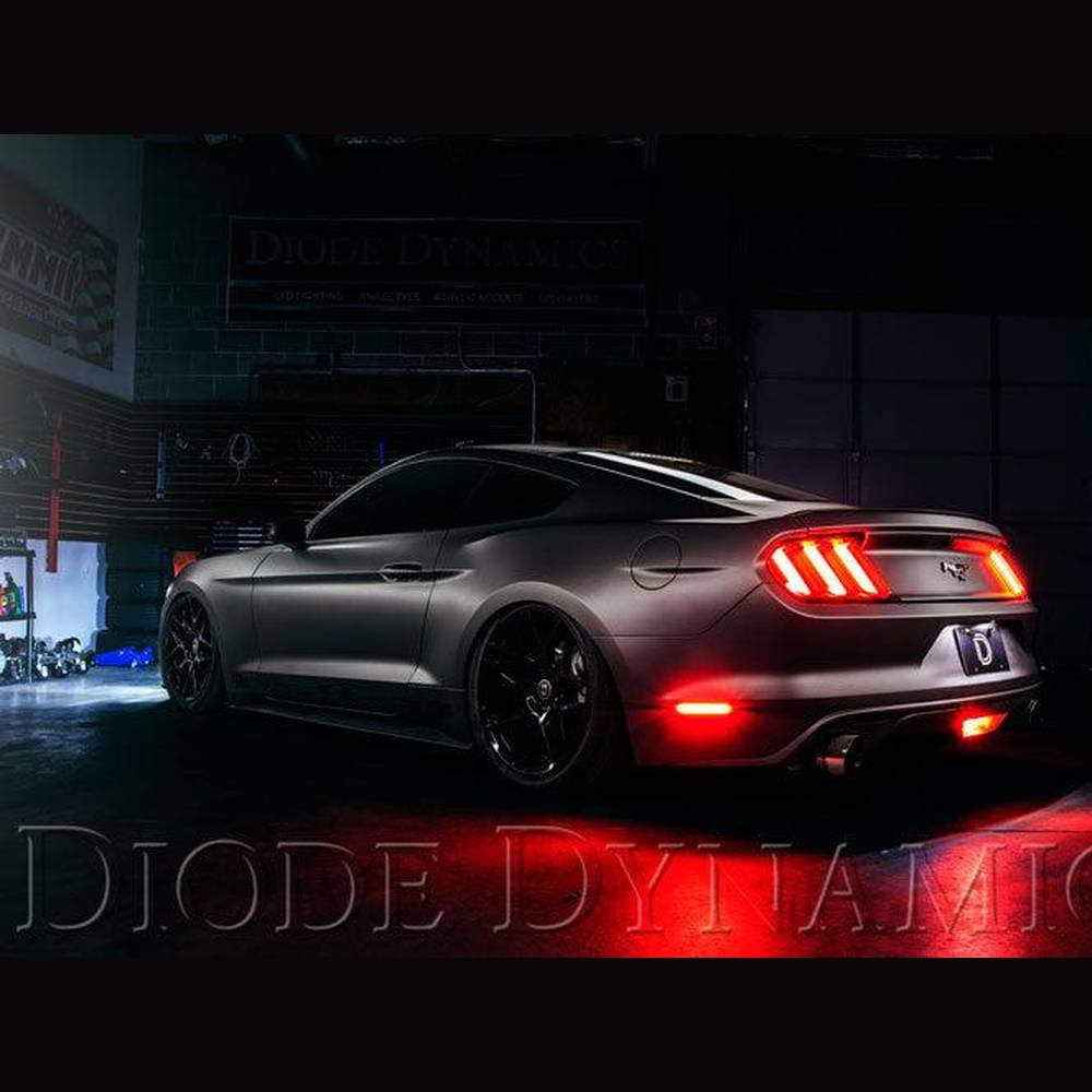 Diode Dynamics LED Sidemarkers for 2015-2021 EU-AU Ford Mustang, Smoked (Pair) - Apollo Off-Road