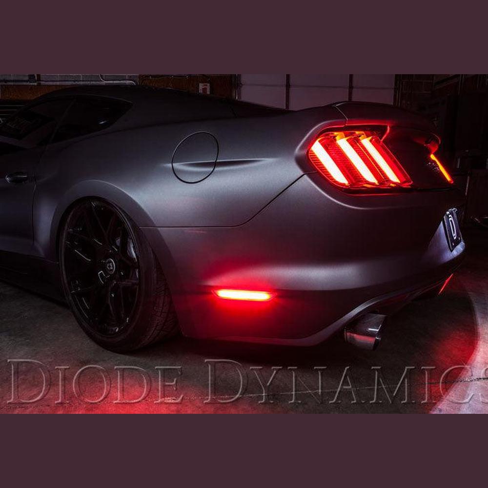 Diode Dynamics LED Sidemarkers for 2015-2023 Ford Mustang, Clear (Set) - Apollo Off-Road
