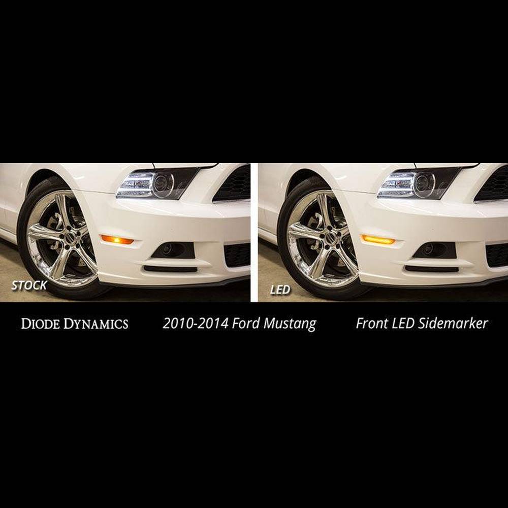 Diode Dynamics Mustang 2010 LED Sidemarkers Clear Set - Apollo Off-Road