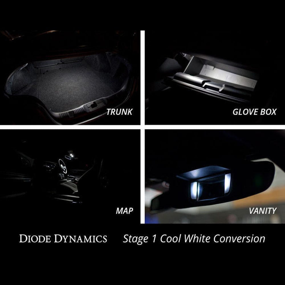 Diode Dynamics Mustang Interior Light Kit 15-17 Mustang Stage 1 Green - Apollo Off-Road