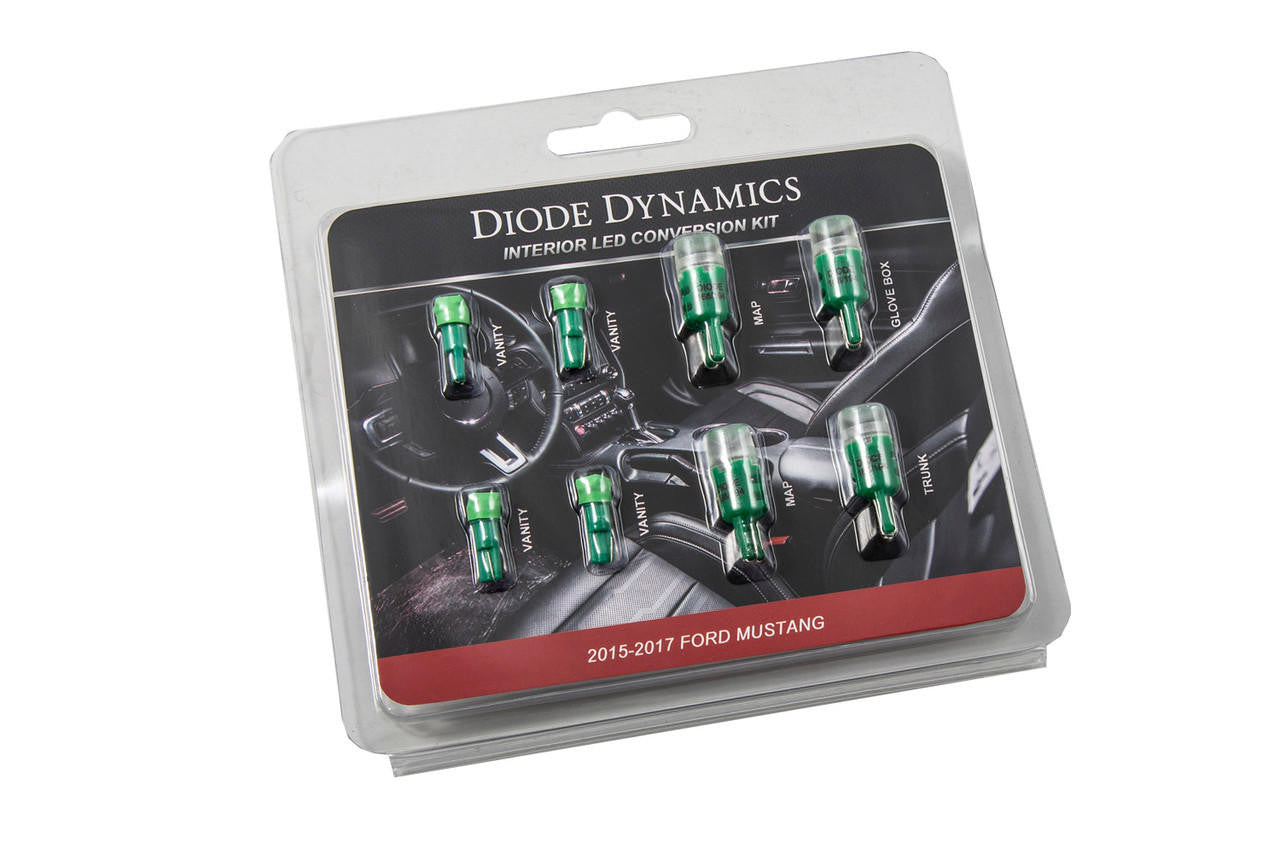 Diode Dynamics Mustang Interior Light Kit 15-17 Mustang Stage 1 Green - Apollo Off-Road