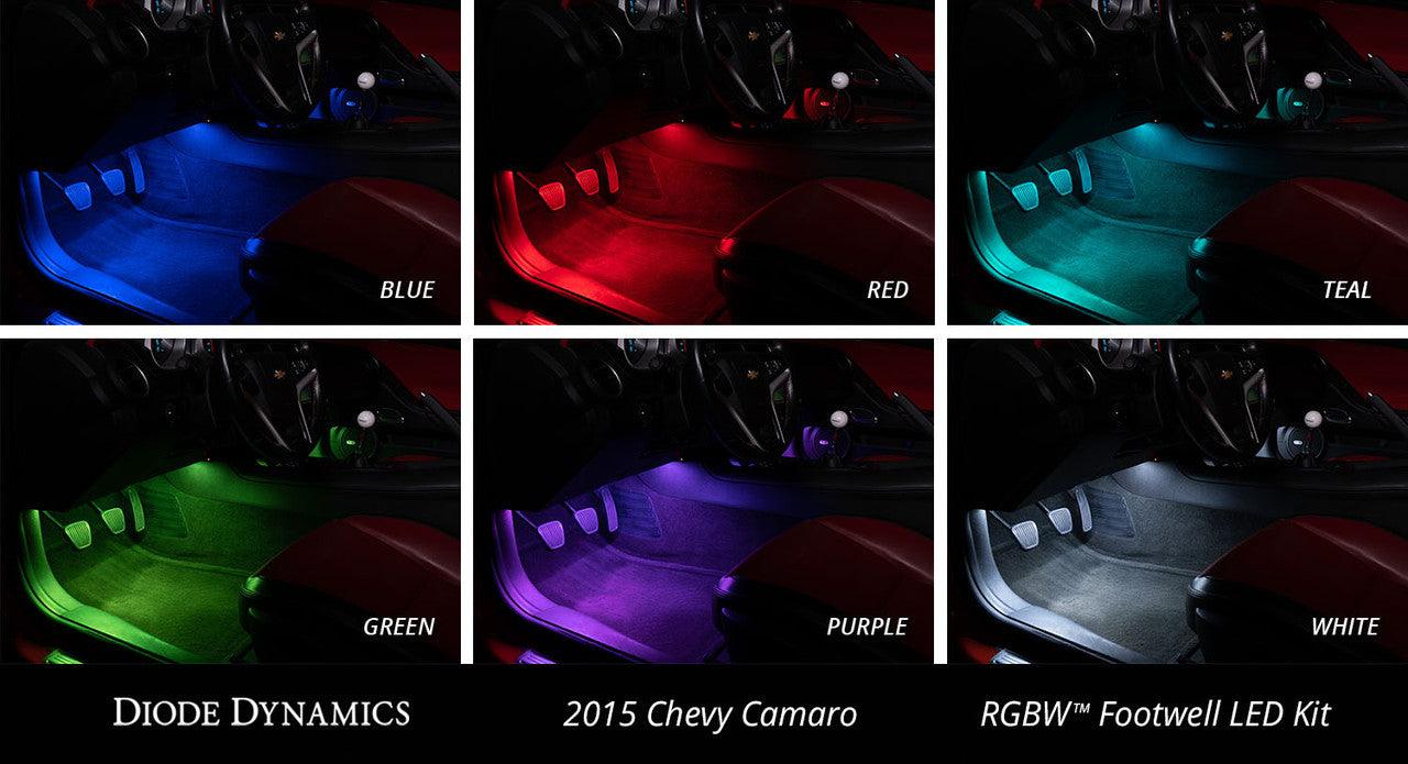 Diode Dynamics RGBW Footwell Strip Kit 2pc Multicolor - Apollo Off-Road