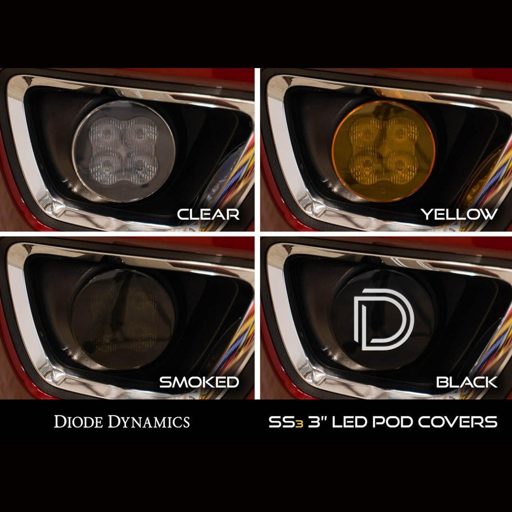 Diode Dynamics SS3 Cover Standard Black - Apollo Off-Road