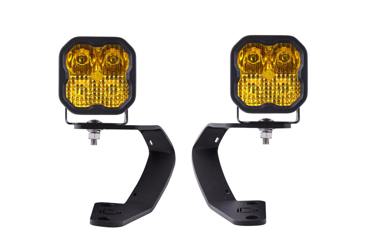 Diode Dynamics SS3 LED Ditch Light Kit for 2010-2021 Toyota 4Runner Pro Yellow Combo - Apollo Off-Road