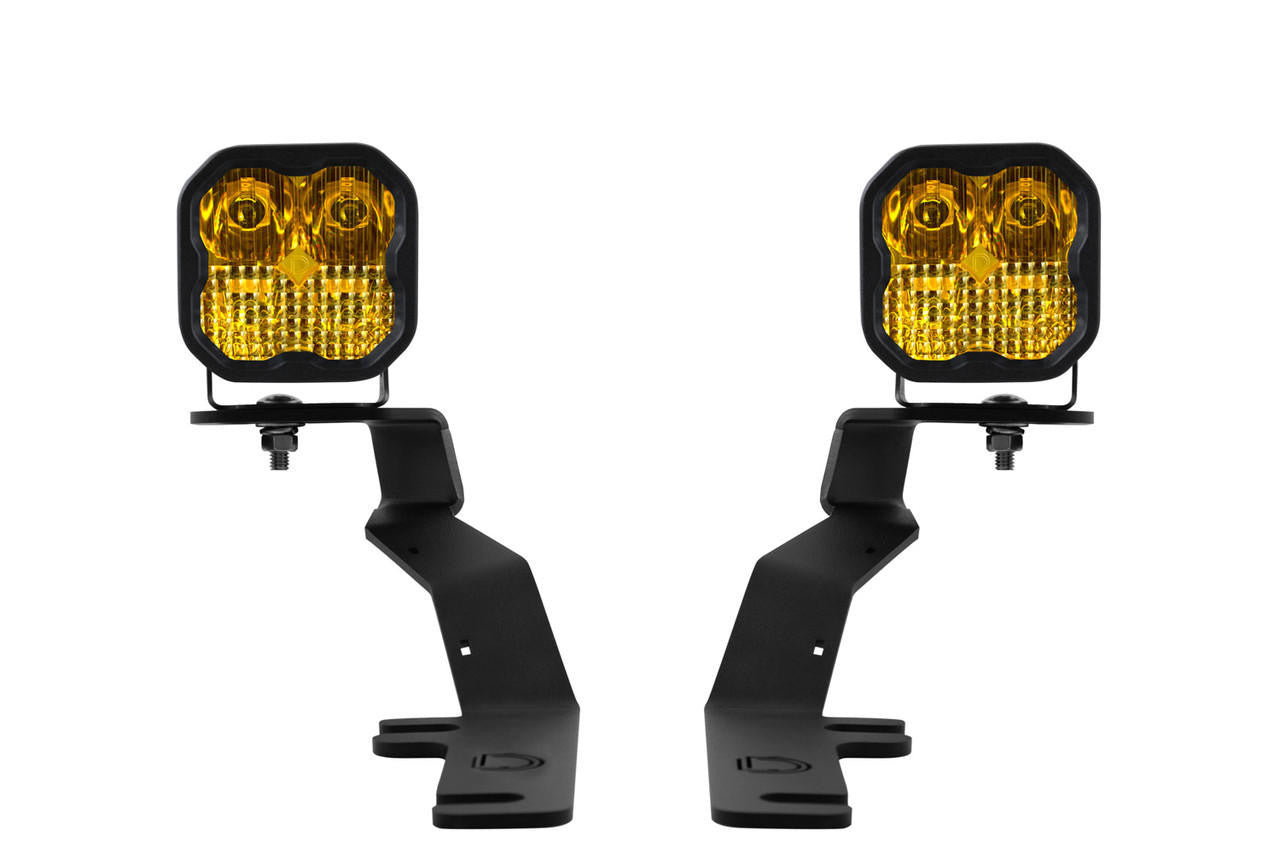 Diode Dynamics SS3 LED Ditch Light Kit for 2015-2020 Ford F-150 Pro Yellow Combo - Apollo Off-Road