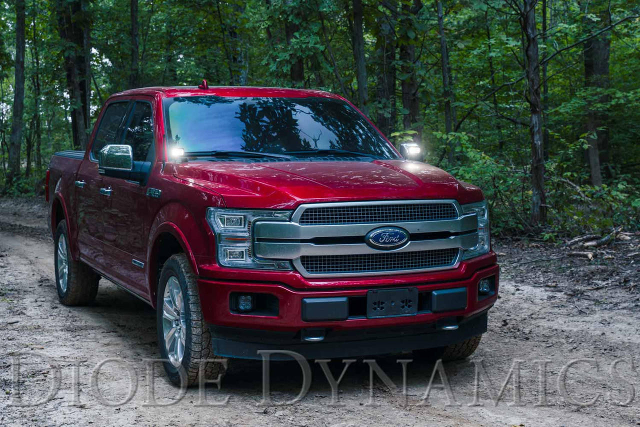 Diode Dynamics SS3 LED Ditch Light Kit for 2015-2020 Ford F-150 Pro Yellow Combo - Apollo Off-Road