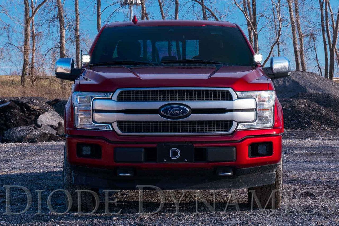 Diode Dynamics SS3 LED Ditch Light Kit for 2015-2020 Ford F-150 Sport White Combo - Apollo Off-Road