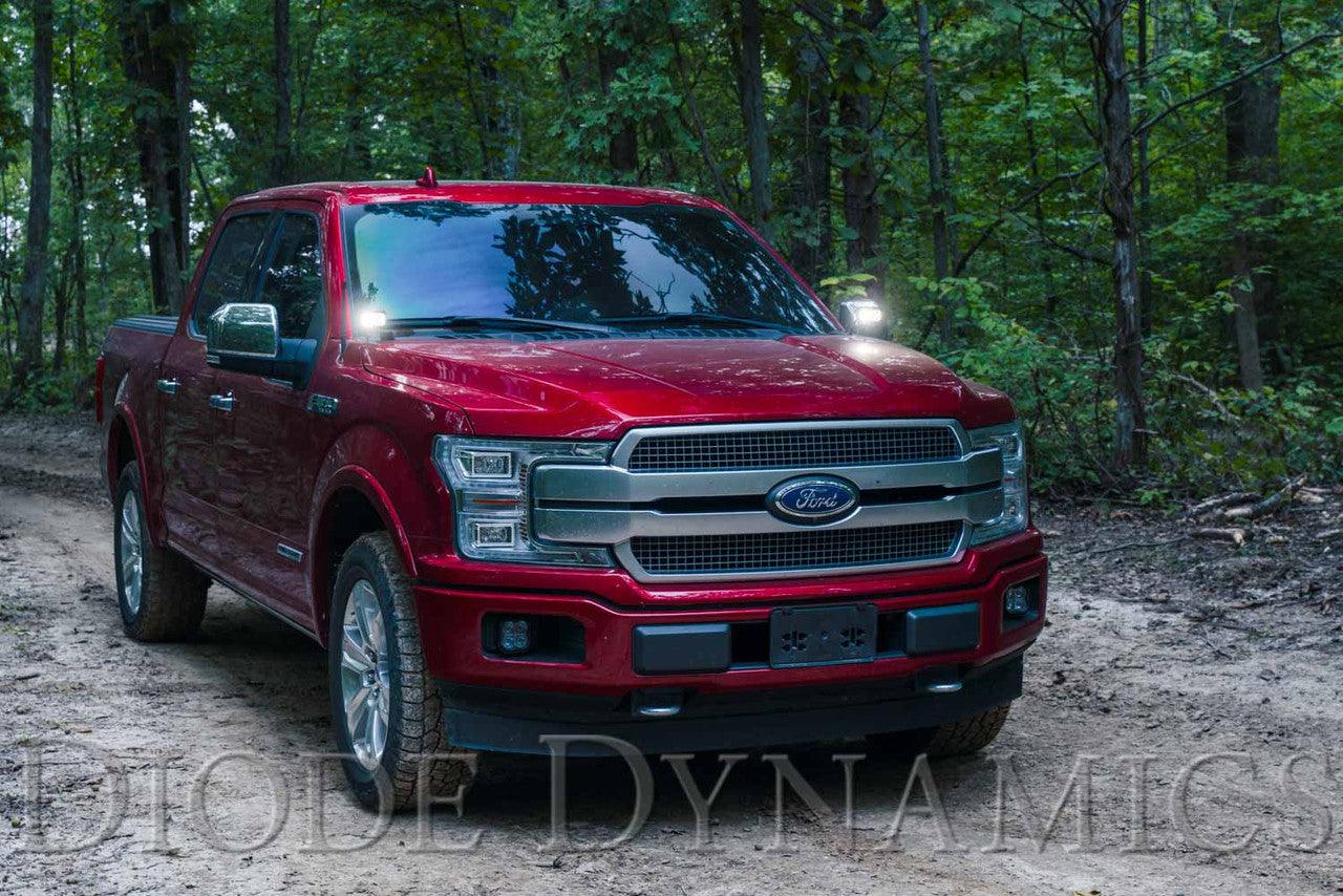 Diode Dynamics SS3 LED Ditch Light Kit for 2015-2020 Ford F-150 Sport White Combo - Apollo Off-Road