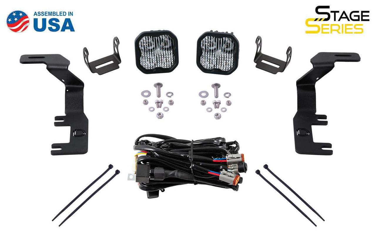 Diode Dynamics SS3 LED Ditch Light Kit for 2015-2021 Colorado-Canyon, Sport White Combo - Apollo Off-Road