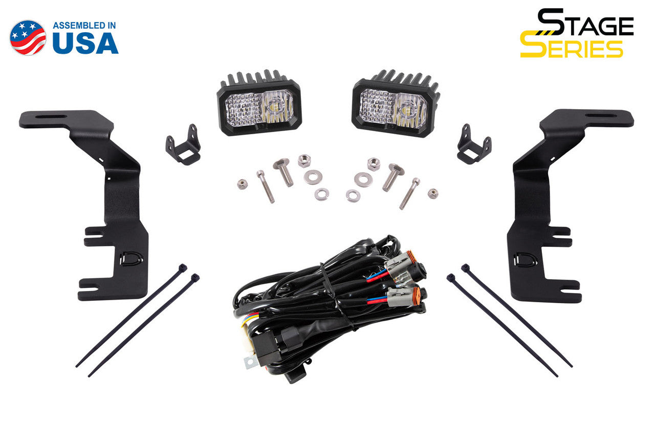 Diode Dynamics SS3 LED Ditch Light Kit for 2015-2021 Colorado-Canyon, Sport White Combo - Apollo Off-Road