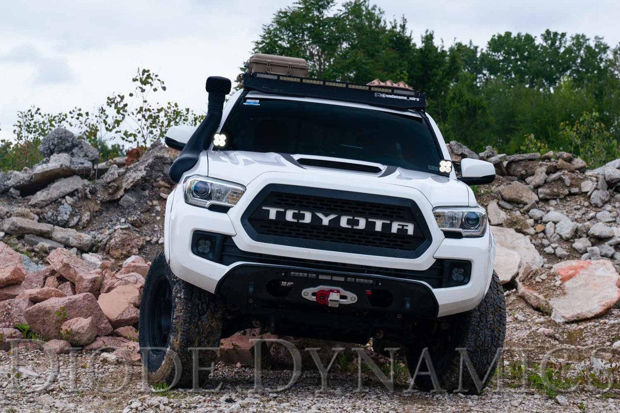 Diode Dynamics SS3 LED Ditch Light Kit for 2016-2021 Toyota Tacoma, Sport White Combo - Apollo Off-Road