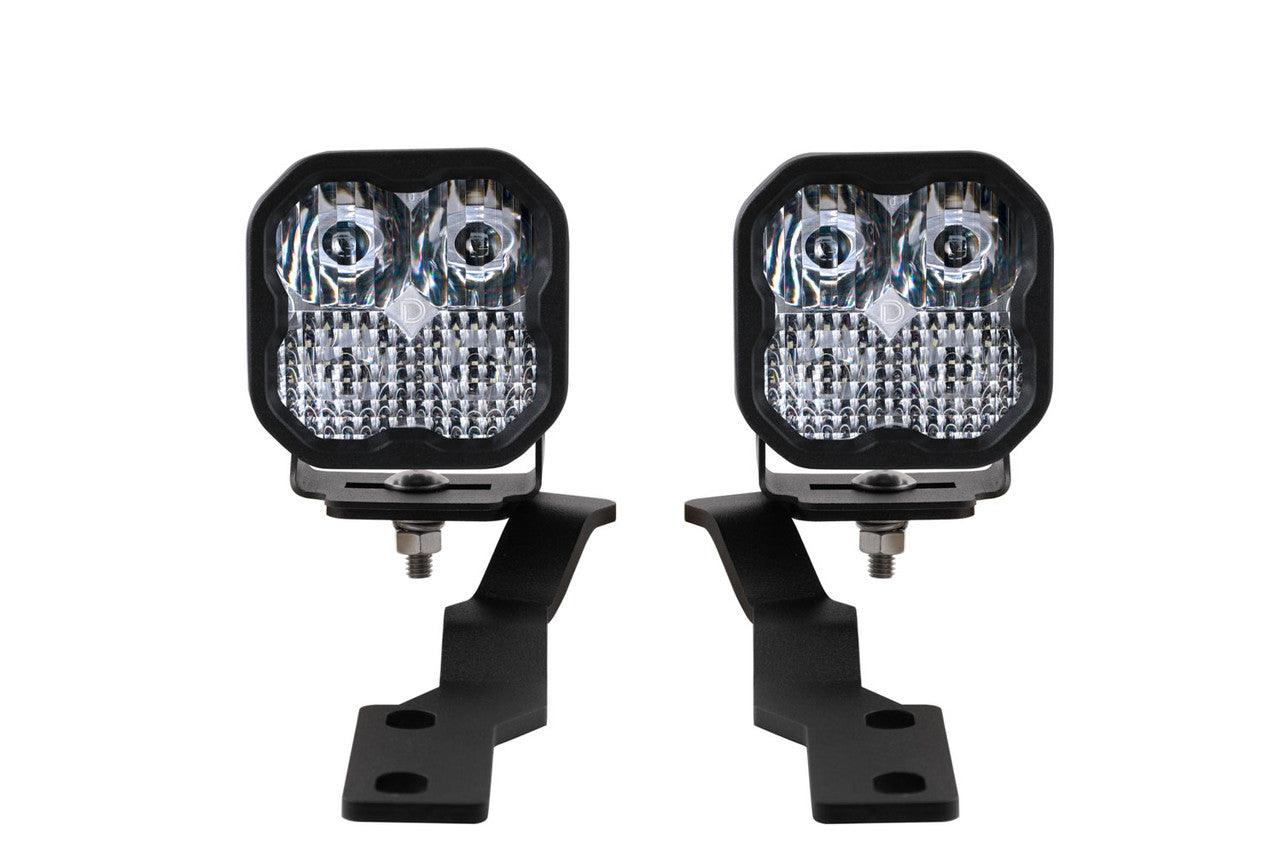 Diode Dynamics SS3 LED Ditch Light Kit for 2016-2021 Toyota Tacoma, Sport White Combo - Apollo Off-Road
