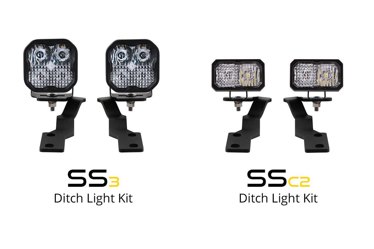 Diode Dynamics SS3 LED Ditch Light Kit for 2016-2021 Toyota Tacoma, Sport White Combo - Apollo Off-Road