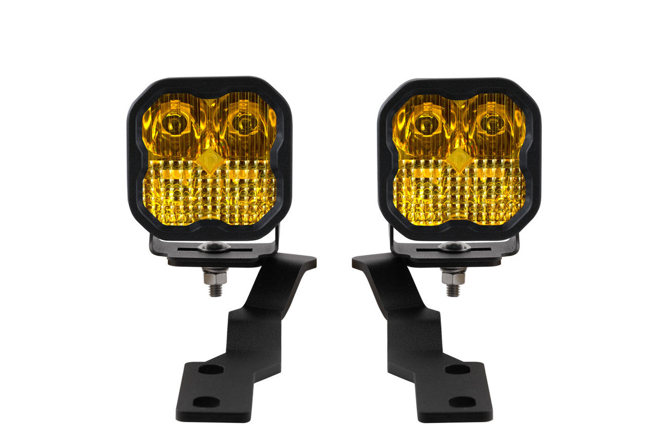 Diode Dynamics SS3 LED Ditch Light Kit for 2016-2021 Toyota Tacoma, Sport Yellow Combo - Apollo Off-Road