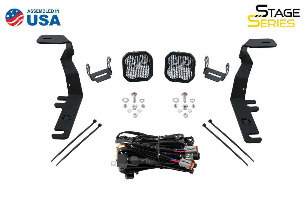 Diode Dynamics SS3 LED Ditch Light Kit for 2017-2020 Ford Raptor, Pro Yellow Combo - Apollo Off-Road