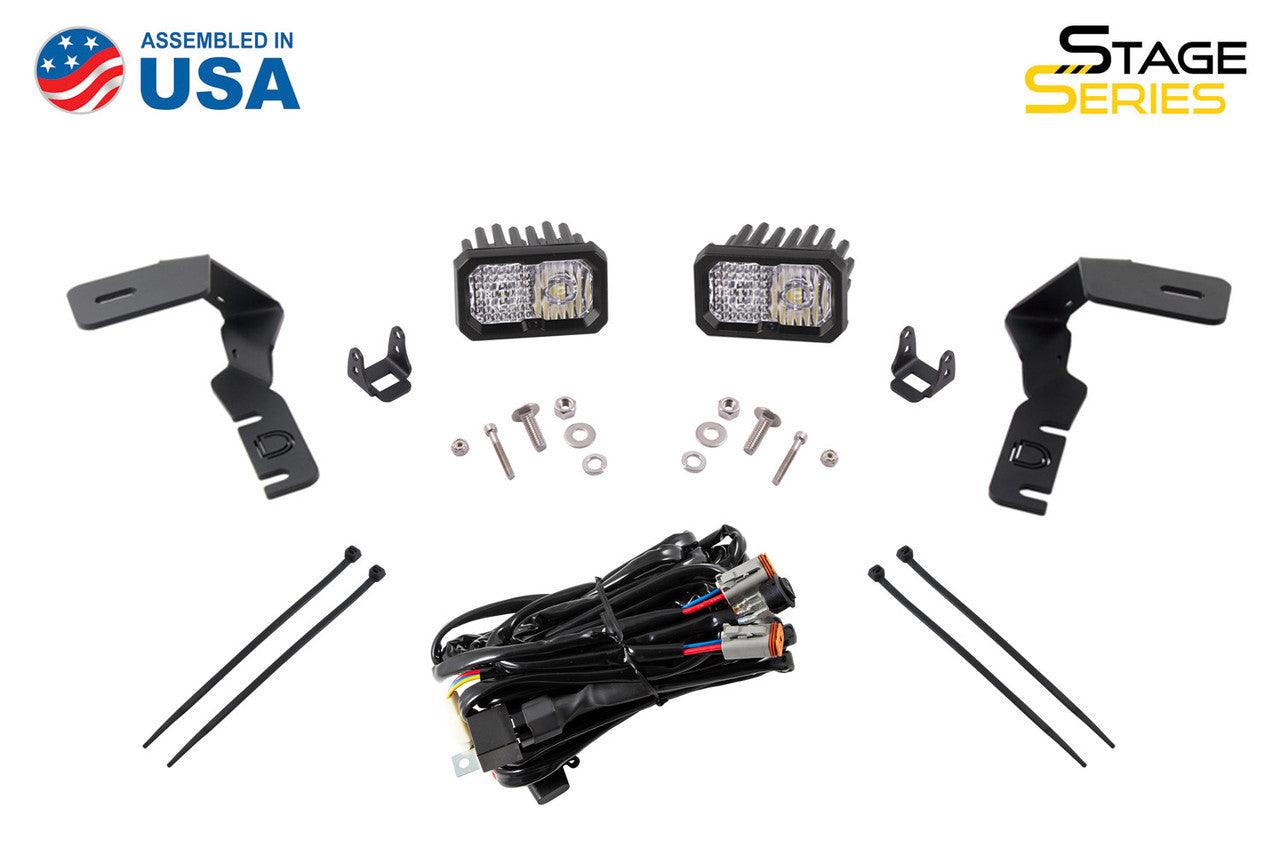 Diode Dynamics SS3 LED Ditch Light Kit for 2019-2021 Ford Ranger, Pro White Combo - Apollo Off-Road