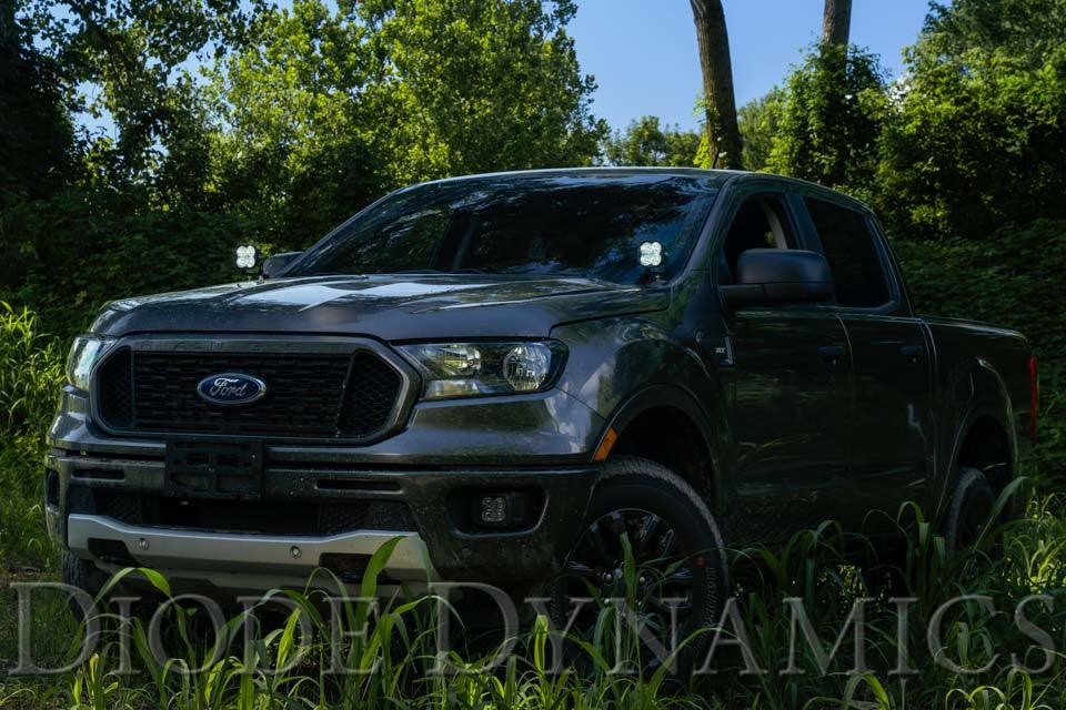 Diode Dynamics SS3 LED Ditch Light Kit for 2019-2021 Ford Ranger, Pro White Combo - Apollo Off-Road
