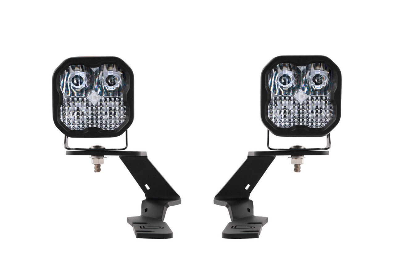 Diode Dynamics SS3 LED Ditch Light Kit for 2019-2021 Ford Ranger, Sport White Combo - Apollo Off-Road