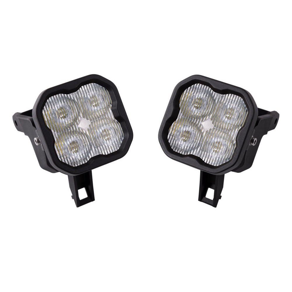 Diode Dynamics SS3 LED Fog Light Kit for 1999-2010 Ford Super Duty F-250-F-350 White SAE-DOT Fog Pro w- Backlight - Apollo Off-Road