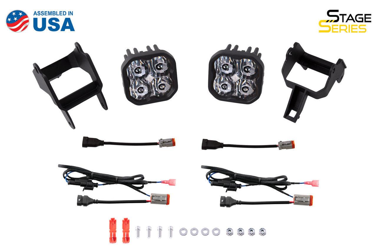 Diode Dynamics SS3 LED Fog Light Kit for 2000-2005 Ford Excursion White SAE-DOT Driving Pro w- Backlight - Apollo Off-Road