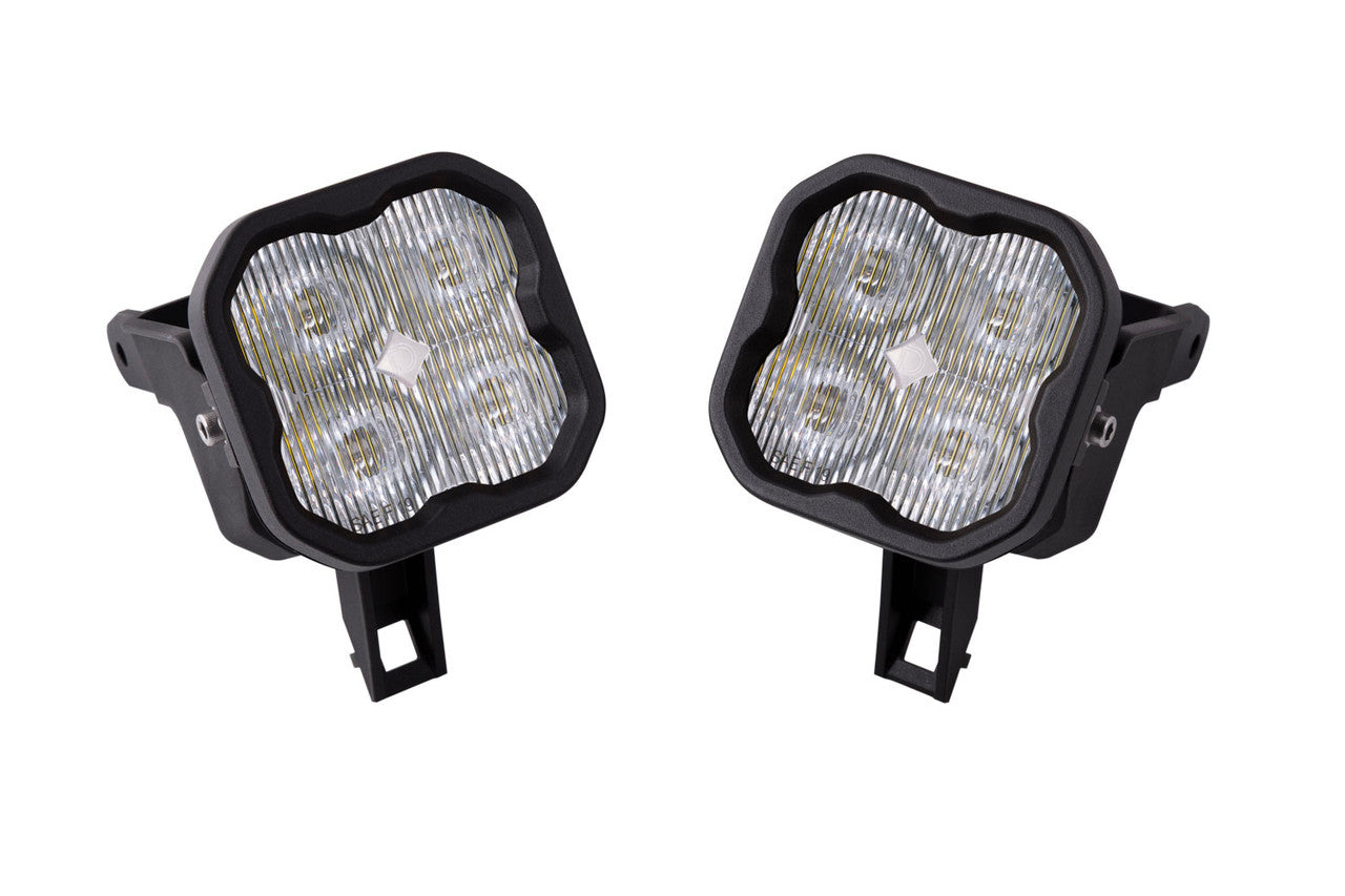 Diode Dynamics SS3 LED Fog Light Kit for 2000-2005 Ford Excursion White SAE-DOT Fog Sport w- Backlight - Apollo Off-Road