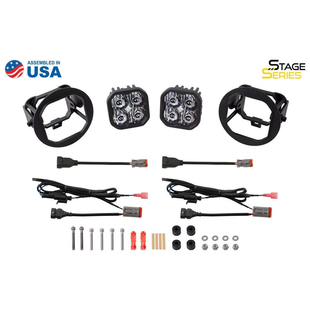 Diode Dynamics SS3 LED Fog Light Kit for 2003-2006 Dodge Viper White SAE-DOT Fog Pro - Apollo Off-Road
