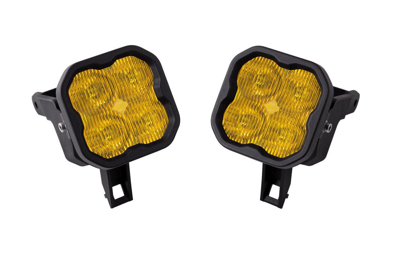 Diode Dynamics SS3 LED Fog Light Kit for 2005-2007 Ford Ranger Yellow SAE-DOT Fog Pro - Apollo Off-Road