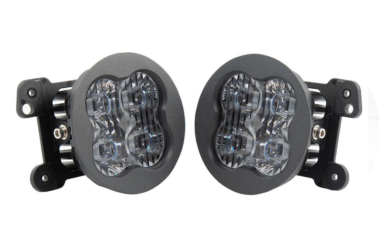 Diode Dynamics SS3 LED Fog Light Kit for 2005-2010 Chrysler 300 White SAE-DOT Driving Pro w- Backlight Type M Bracket Kit - Apollo Off-Road