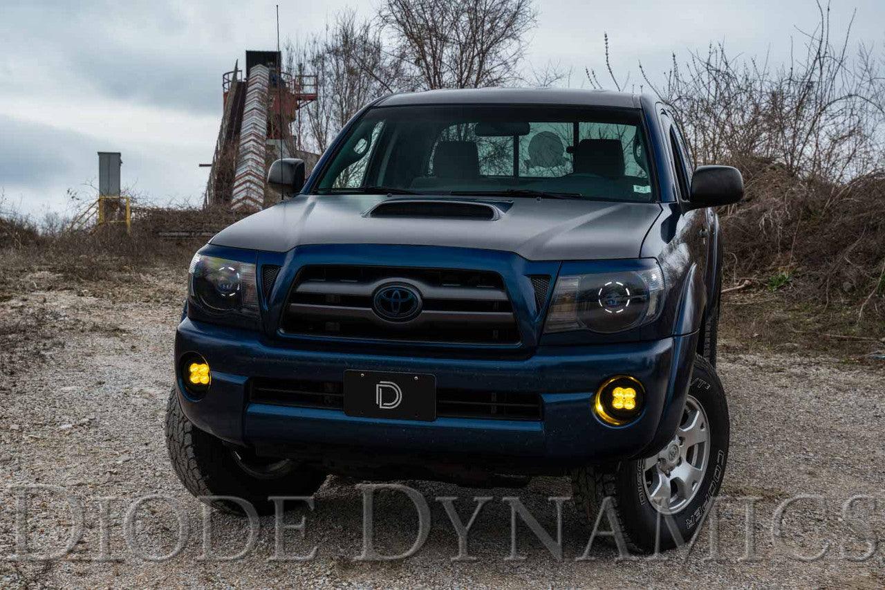 Diode Dynamics SS3 LED Fog Light Kit for 2005-2011 Toyota Tacoma Yellow SAE-DOT Fog Sport w- Backlight - Apollo Off-Road