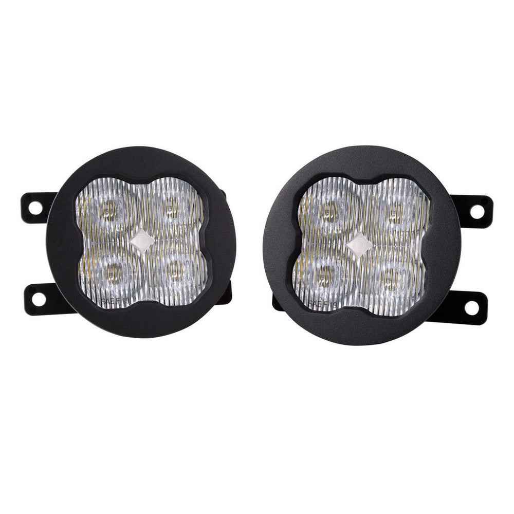 Diode Dynamics SS3 LED Fog Light Kit for 2005-2015 Nissan Xterra White SAE-DOT Fog Pro w- Backlight - Apollo Off-Road