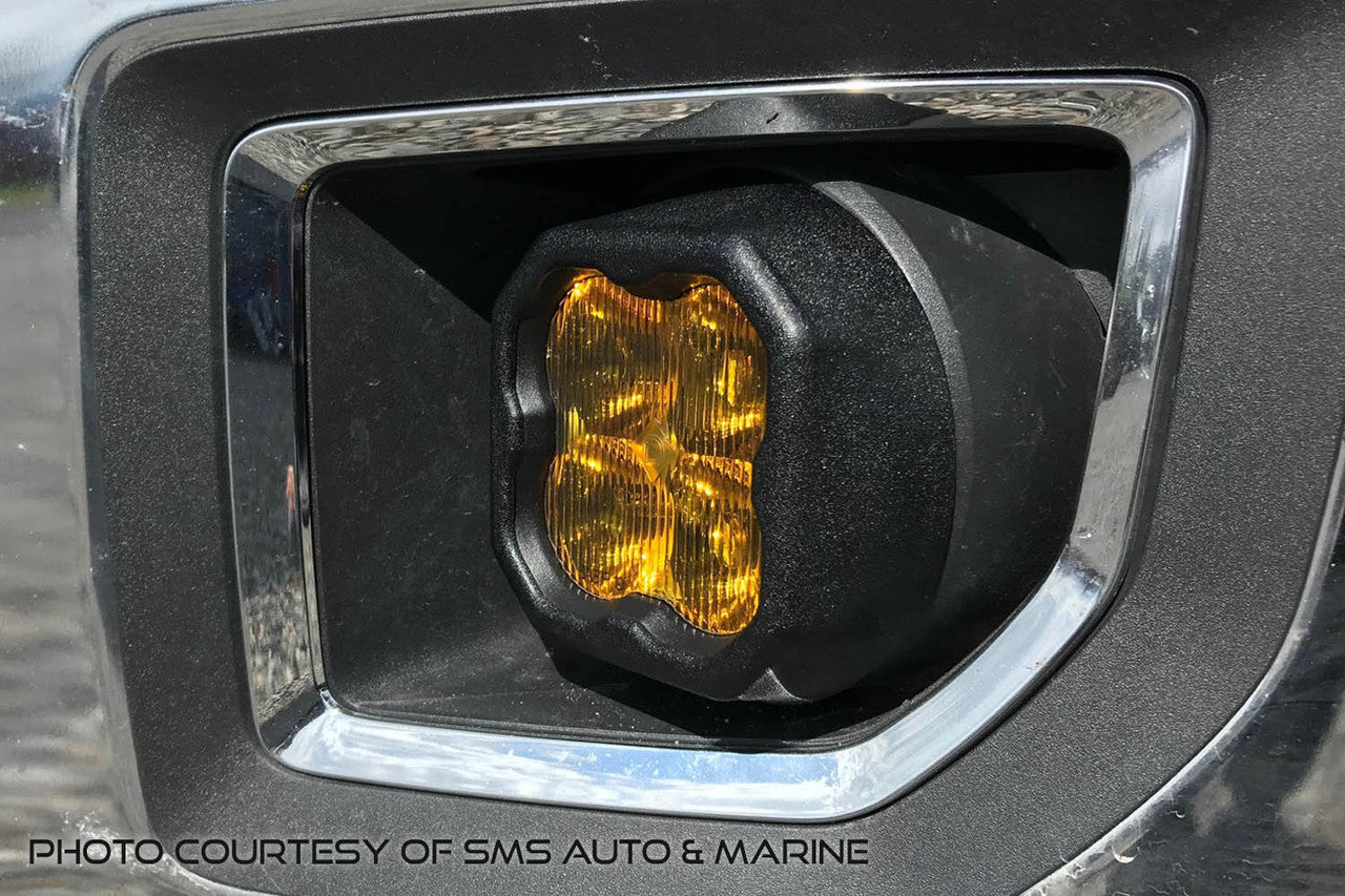 Diode Dynamics SS3 LED Fog Light Kit for 2007-2012 GMC Acadia Yellow SAE-DOT Fog Max w- Backlight - Apollo Off-Road