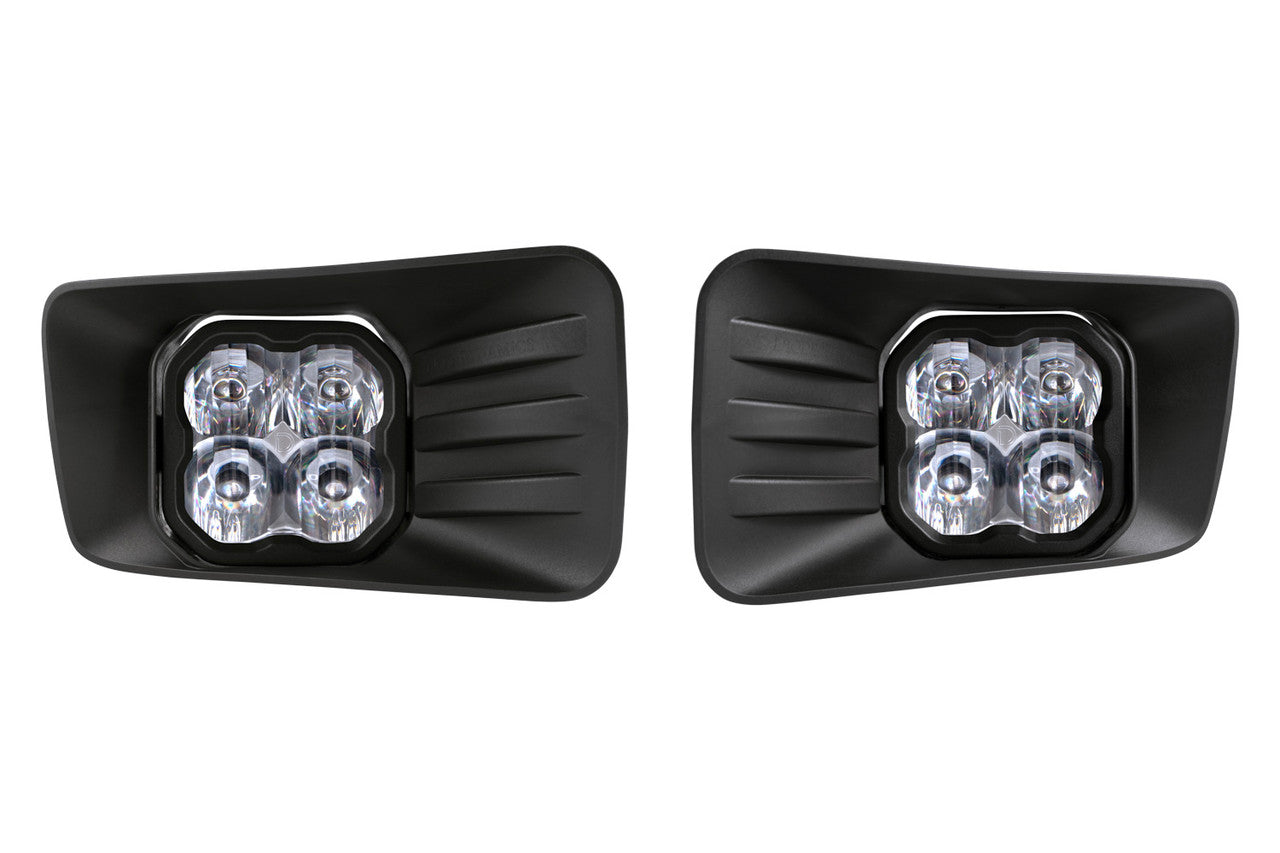 Diode Dynamics SS3 LED Fog Light Kit for 2007-2013 Chevrolet Avalanche Z71, Yellow SAE-DOT Fog Sport - Apollo Off-Road