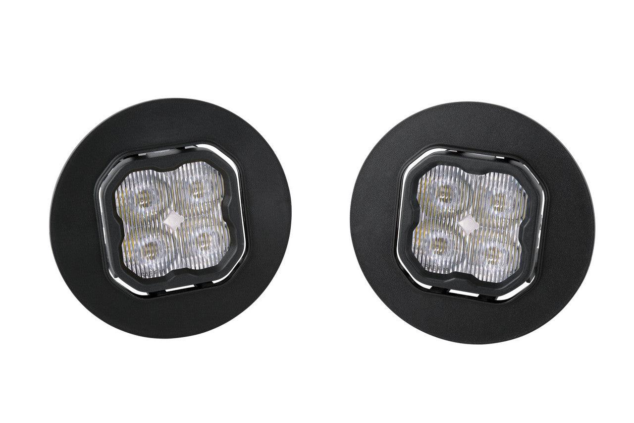 Diode Dynamics SS3 LED Fog Light Kit for 2007-2013 GMC Sierra 1500 White SAE-DOT Fog Pro w- Backlight - Apollo Off-Road