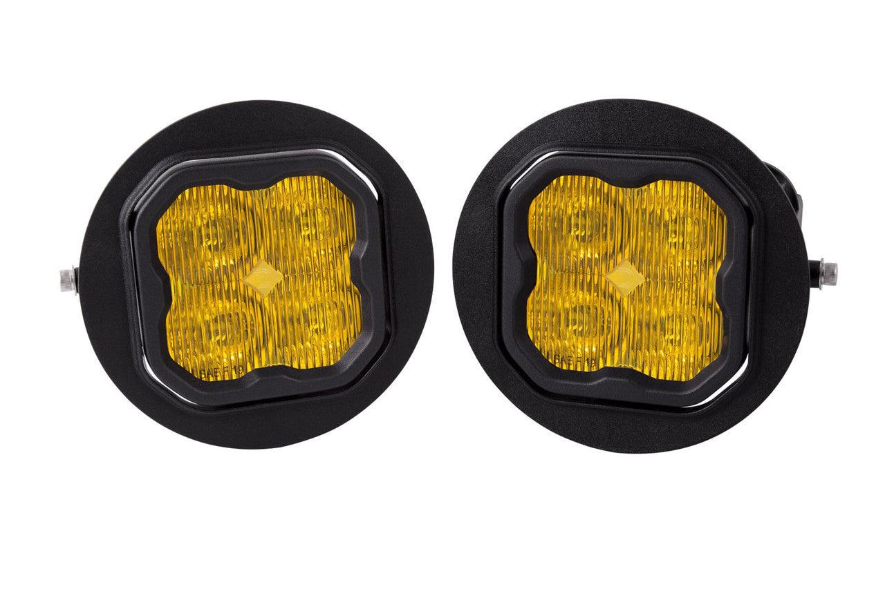 Diode Dynamics SS3 LED Fog Light Kit for 2007-2013 Toyota Tundra Yellow SAE-DOT Fog Sport w- Backlight - Apollo Off-Road