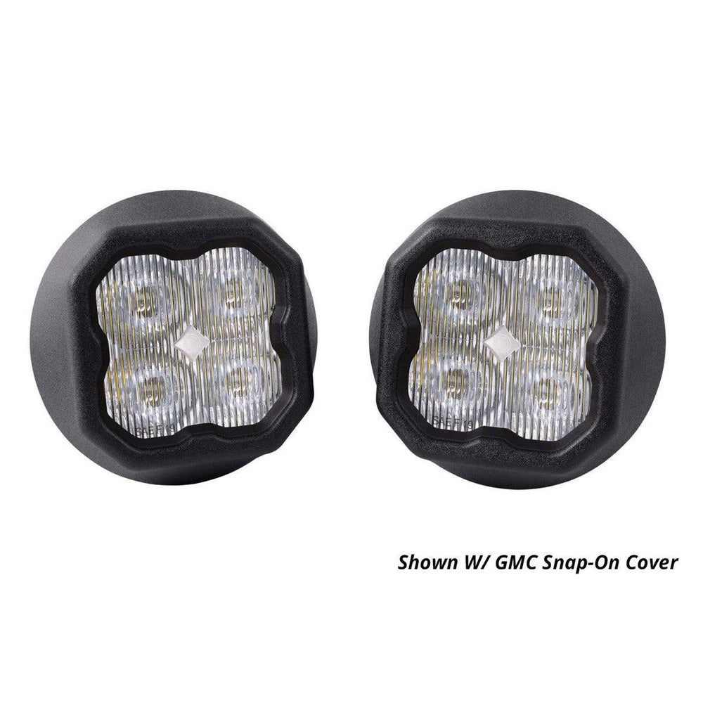 Diode Dynamics SS3 LED Fog Light Kit for 2007-2014 Chevrolet Tahoe Yellow SAE-DOT Fog Sport w- Backlight - Apollo Off-Road