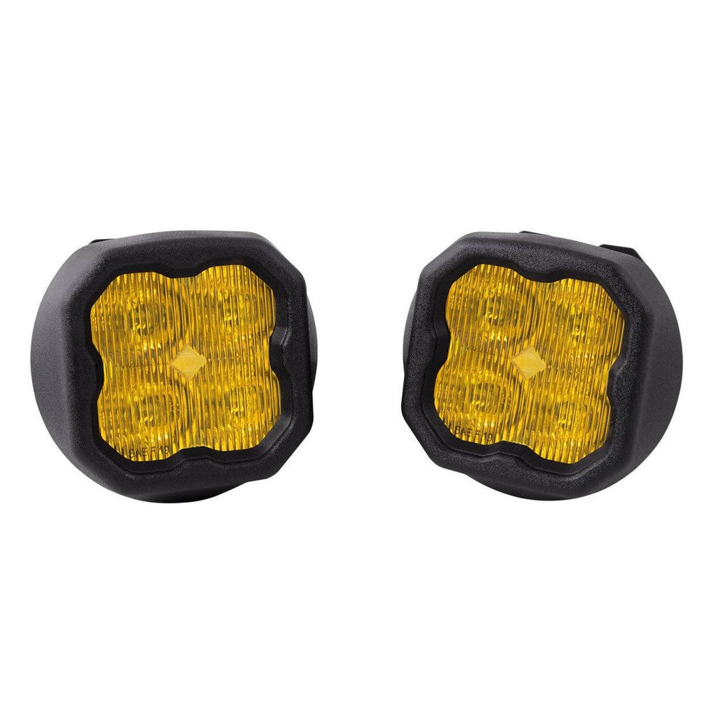 Diode Dynamics SS3 LED Fog Light Kit for 2007-2014 Chevrolet Tahoe Yellow SAE-DOT Fog Sport w- Backlight - Apollo Off-Road