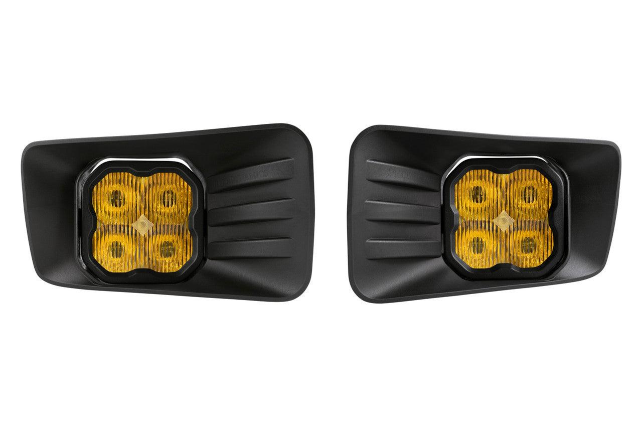 Diode Dynamics SS3 LED Fog Light Kit for 2007-2014 Chevrolet Tahoe Z71, Yellow SAE-DOT Fog Pro with Backlight - Apollo Off-Road