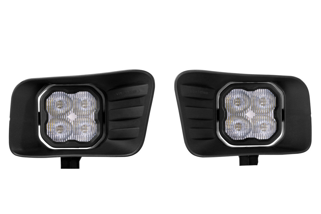 Diode Dynamics SS3 LED Fog Light Kit for 2009-2012 Ram 1500 White SAE-DOT Fog Max w- Backlight - Apollo Off-Road