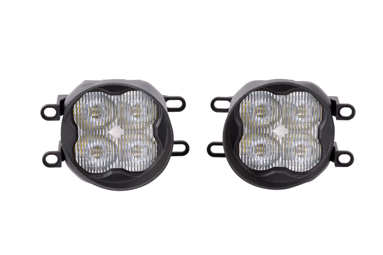 Diode Dynamics SS3 LED Fog Light Kit for 2009-2013 Toyota Matrix White SAE-DOT Fog Sport w- Backlight - Apollo Off-Road