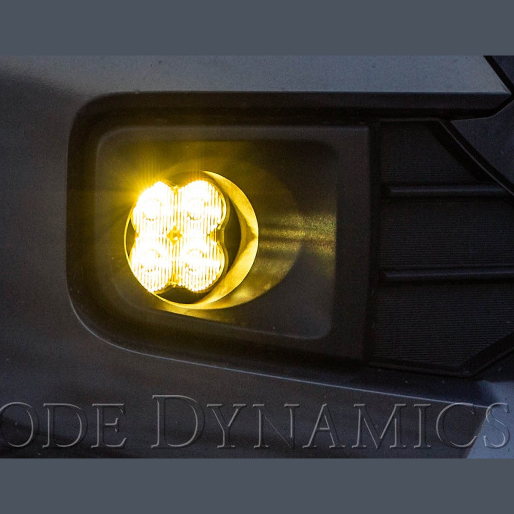 Diode Dynamics SS3 LED Fog Light Kit for 2009-2013 Toyota Matrix Yellow SAE-DOT Fog Max w- Backlight - Apollo Off-Road