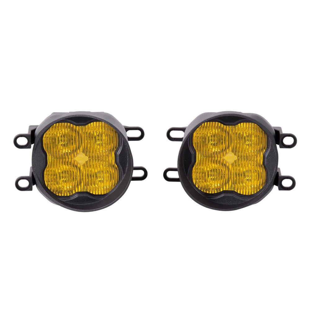 Diode Dynamics SS3 LED Fog Light Kit for 2009-2014 Toyota Venza Yellow SAE-DOT Fog Max w- Backlight - Apollo Off-Road
