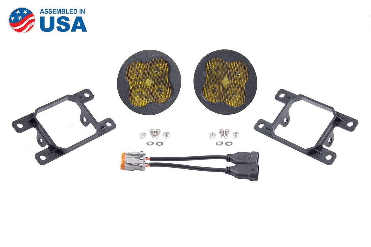 Diode Dynamics SS3 LED Fog Light Kit for 2010-2012 Subaru Outback Yellow SAE-DOT Fog Pro w- Backlight - Apollo Off-Road