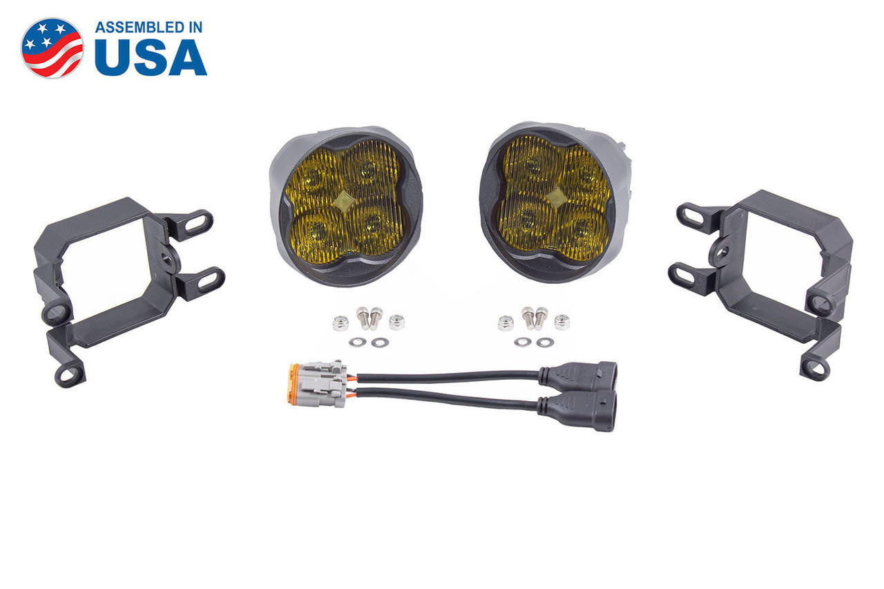 Diode Dynamics SS3 LED Fog Light Kit for 2010-2013 Lexus GX460 Yellow SAE-DOT Fog Sport w- Backlight - Apollo Off-Road